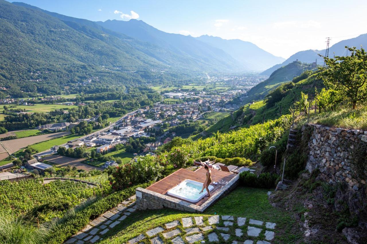 Wine Hotel Retici Balzi Poggiridenti Exteriör bild