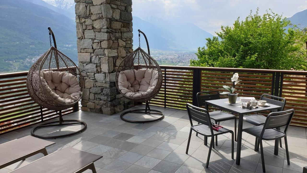 Wine Hotel Retici Balzi Poggiridenti Exteriör bild