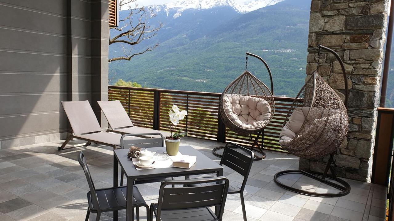 Wine Hotel Retici Balzi Poggiridenti Exteriör bild